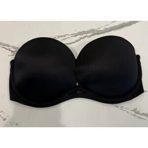 Victoria’s Secret Very Sexy Strapless Bra Size 32DD Black Push‎ Up